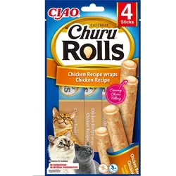 INABA Churu Rolls Chicken 4x10g Hühnerwraps für Katzen