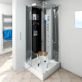 AcquaVapore Duschkabine Komplettdusche Fertigdusche Dusche 80x80 cm ohne 2k Scheiben Versiegelung