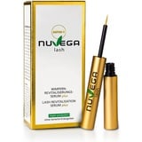 Nuvega Lash Super V – Veganes Wimpern- & Augenbrauenserum I Lange Wimpern in 4-6 Wochen I Lash Serum I Wimpernserum Wachstum I Serum für Wimpernwachstum/Wimpernverlängerung I Made in Germany I 3ml