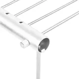 Tragbares Grillset – Holzkohlegrill Aus Edelstahl, Faltbar, Mit Tragerohr, Ideal Für Camping Und Picknicks, 30,5 Cm, Silber, 362 G