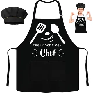 Kochschürze Kinder, Kinderschürze Mit Kinder Kochmütze, Schürze Kinder Lustig