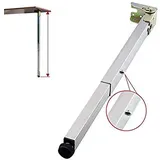 Edelstahl DIY Möbelfüße Tischbeine,Klapp Teleskop Bar Schreibtischbeine,Push-Pull Lift Esstische Schrankbeine,50-130cm,Verstellbare Schutzbasis,mit Schrauben (50cm/19.7in)
