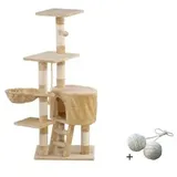 Rohrschneider ® Katzenbaum Felina mit Gratis-Spielball, beige