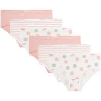 Sanetta Mädchen Hipslips 6er Pack - Pants, Unterhose, gemustert