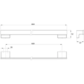 EMCO Cue Badetuchhalter Chrom 326000160