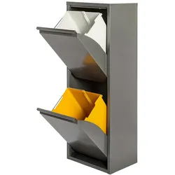 Wellhome WELL HOME Metall-Recycling-Schrank 2 Fächer in Grau