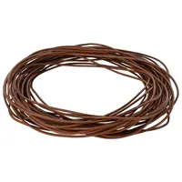 Leder Schnur Hellbraun Ø1 mm x 10 m Leder - Braun/Hellbraun