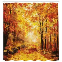 ABAKUHAUS Duschvorhang 175 x 240 cm braun