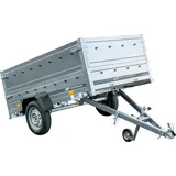 Pkw Anhänger Kipper 230x125 Garden Trailer 230 KIPP Unitrailer 750 kg mit Stützrad und zusätzlichen Bordwänden