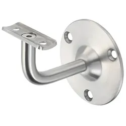 GA-Handlaufstütze, 4575, mit flacher Auflage, Edelstahl, edelstahl geschliffen