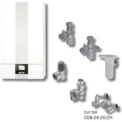 Wolf Paket Brennwerttherme CGB-2-14 BM-2, Aufputz 8615008F03