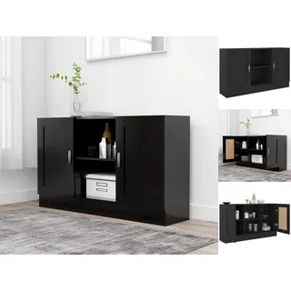 vidaXL Sideboard Schwarz 120x30,5x70 cm Holzwerkstoff