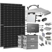 Offgridtec® SolarFlow 880W HM-800 Balkonkraftwerk mit Speicher und Montageset