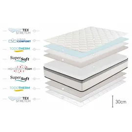 Moonia Premium Hotel Edition Memory-Schaum Matratze, - 30cm 160X200cm - Moonia