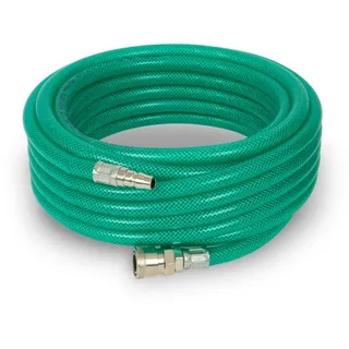 Eberth Druckluftschlauch 10m, Kompressor Schlauch mit Durchmesser 10mm x 14mm 3/8" Kupplung, 24 bar,