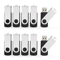Aiibe USB-Flash-Laufwerk, 32 GB, USB 2.0, 32 GB, 50 Stück, 32 GB, Schwarz