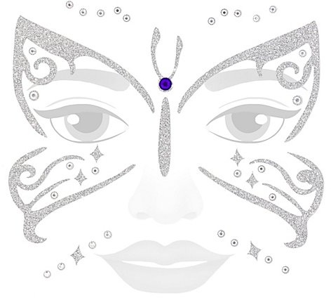 Face-Art-Tattoo "Schmetterling"