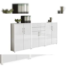 moebel-dich-auf TABOR 15 Aktenschrank 80 x 40 x 180 weiß