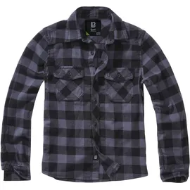 Brandit Textil Brandit Checkshirt Kids Black/Grey Gr. 170/176