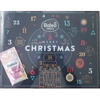 Balea Adventskalender Herren 2024 - limitiert mit sprudelndem Badepuder Bloomy Obsession - Merry Christmas Balea Men