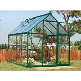 Alu grün Polycarbonat 0,7 mm/Dach HKP 4 mm 4,5 m2 inkl. Stahlfundament