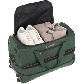 Travelite Basics 2-Rollen Cabin S 55 cm / 51-64 l dunkelgrün