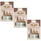 ruum 6er-Set: 3-Phasen -Duftstecker-Nachfüller "Sandalwood" - 6x 20 ml