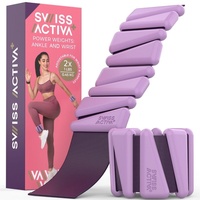 Swiss Activa+ Hand- und Fußgewichtsmanschetten für Frauen + Effektives gewichte für beine und arme + Verstellbare Handgelenksgewichte + Hochwertige Gymnastikausrüstung