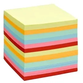Folia Notizzettel geleimt farbsortiert 9,0 x 9,0 cm, ca. 700 Blatt, 1 Pack