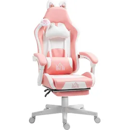 Homcom Gaming Stuhl Rosa