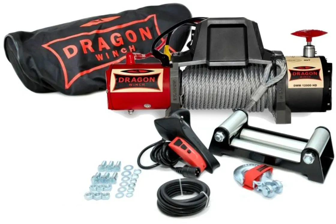 Treuil pour véhicules tout-terrain DRAGON WINCH DWM12000HDKIT2