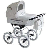 Isa-bella Retro-Kinderwagen - Eleganz & Funktionalität für moderne Eltern Pure White I-1 2in1 ohne Babyschale