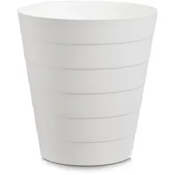 Zeller 4x Papierkorb RONDI, Farbe: weiss, Volumen: 13,5 Liter, Material: Kunststoff,