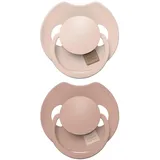 Difrax LOVI Dynamischer Schnuller 0 bis 6 Monate - Beige & Braun - 2 Stück