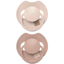 Difrax LOVI Dynamischer Schnuller 0 bis 6 Monate - Beige & Braun - 2 Stück