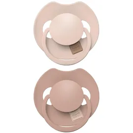 Difrax LOVI Dynamischer Schnuller 0 bis 6 Monate - Beige & Braun - 2 Stück