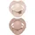 Difrax LOVI Dynamischer Schnuller 0 bis 6 Monate - Beige & Braun - 2 Stück