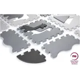 Moby-System Puzzlematte für Babys - Krabbelmatte & Krabbeldecke, 150 x 150 cm, schadstofffreie Spielmatte für Jungen & Mädchen, geruchlos, wasserdicht, extragroß