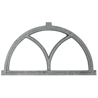 aubaho Stallfenster Eisenfenster 55 cm grau