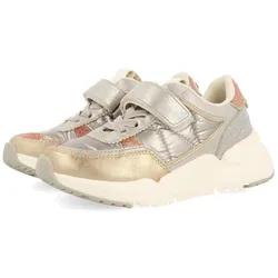 Sneaker GIOSEPPO "GORHAM", Kinder, Gr. 32, silber (platinfarben silberfarben), Synthetik, Textil, metallic, sportlich, Schuhe, Chunky Sneaker, Sneaker, Schnürschuh im Metallic Look