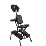 BC-ELEC - BC001-BLACK Schwarzer faltbarer und tragbarer Massagestuhl und Tattoo + Tragetasche