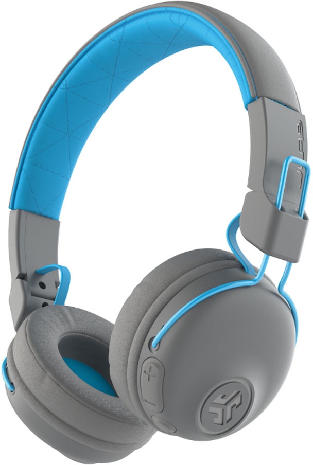 JLab Studio Wireless Blau - Bluetooth On-Ear-Kopfhörer (30 Stunden Akkulaufzeit, eingebautes Mikrofon, Fernbedienung)