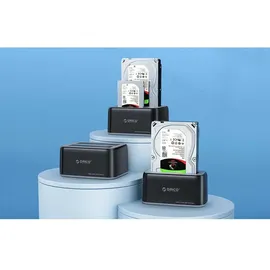 ORICO for 2.5" / ́/3.5 HDD / SSD, 5Gbps, USB-A to USB-B with cloning function Black