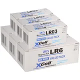 XCell 240 Batterien 120x XCell LR03 Micro AAA + 120x XCell LR6 Mignon AA