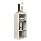 Coemo Regal Alpha 80 Weiß Bücherregal Holz Standregal Raumteiler 30x25x80