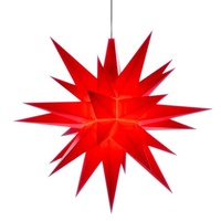 Herrnhuter Stern LED, vormontiert, rot, Kunststoff, A1e - D: 13cm