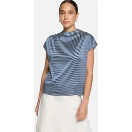 Zero Satinbluse Blau 42