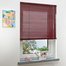 LIEDECO Aluminium-Jalousie 80 x 160 cm Rot