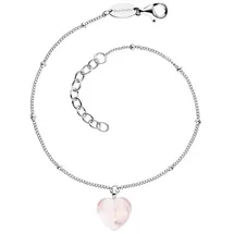 Engelsrufer With Love - Herzensangelegenheit Silberarmband mit Rosenquarz  ERB-HEART-RQ Größe 20 cm