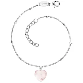 Engelsrufer With Love - Herzensangelegenheit Silberarmband mit Rosenquarz  ERB-HEART-RQ Größe 20 cm